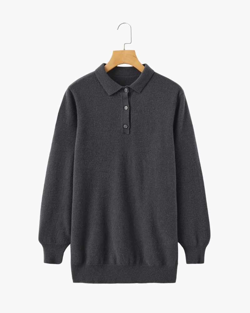 Herren Kaschmirpullover Luxus Polokragen Warm