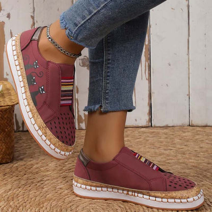 Katzenmuster Schuhe Lässig Trendy Sneaker