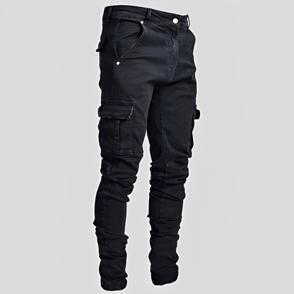 Herren Jeans Bequem Vieltaschen Denim