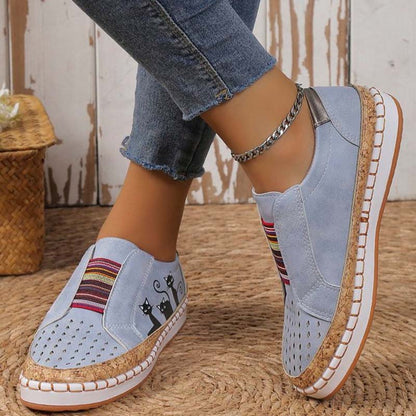 Katzenmuster Schuhe Lässig Trendy Sneaker - BerlinGlamour
