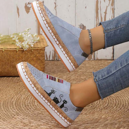 Katzenmuster Schuhe Lässig Trendy Sneaker