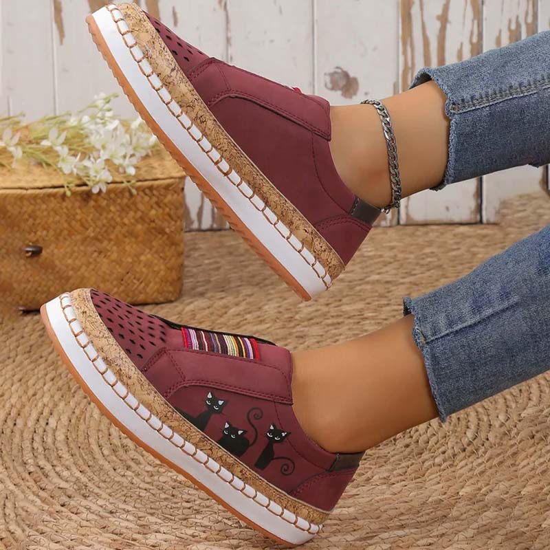 Katzenmuster Schuhe Lässig Trendy Sneaker