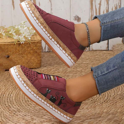 Katzenmuster Schuhe Lässig Trendy Sneaker