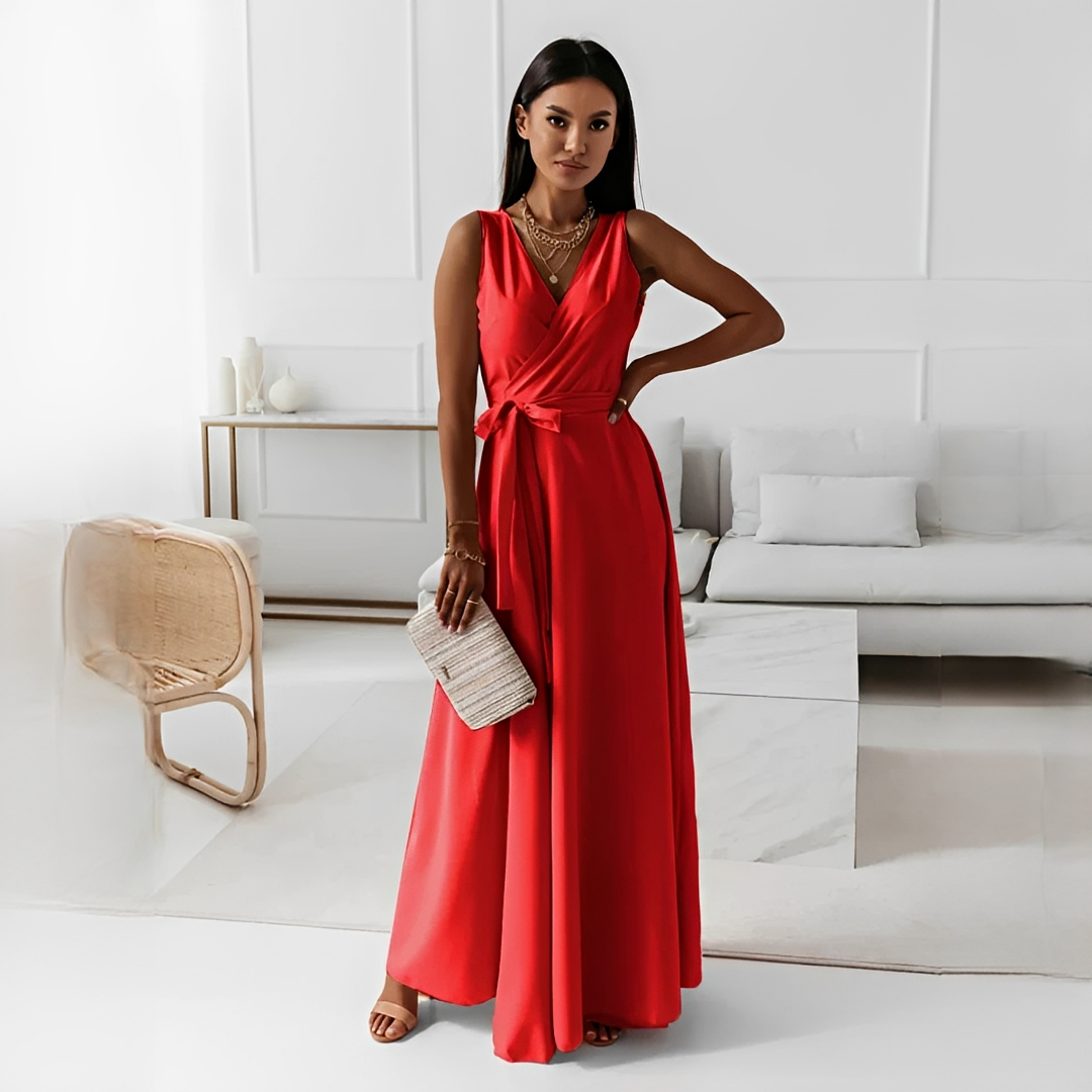 Elegantes Damenkleid V-Ausschnitt Modern Chic