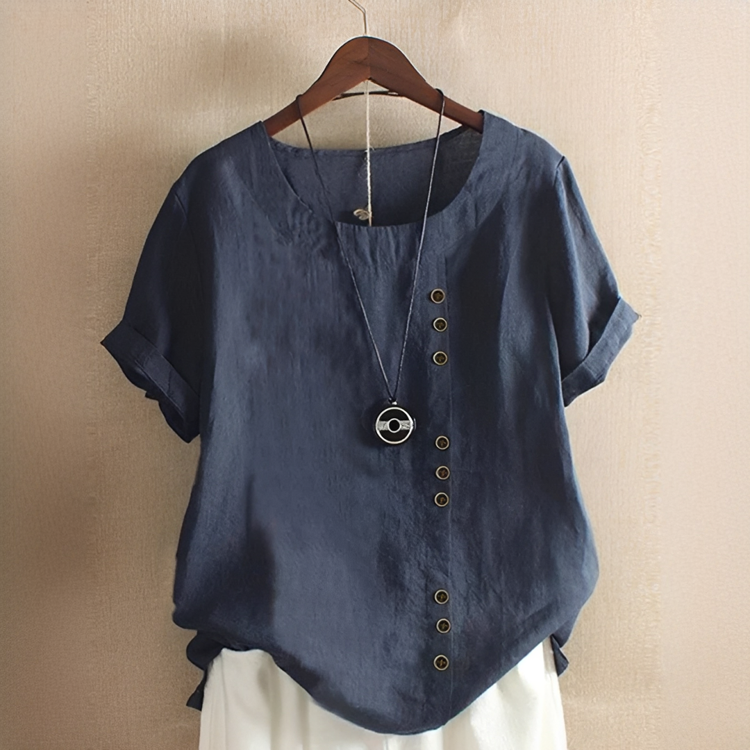 Damen Sommer T-Shirt Elegant Leicht