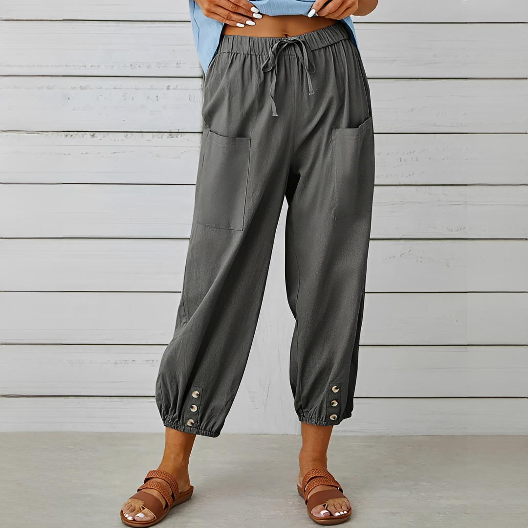 Damen Sommerhose Elegante Leichte Hosen