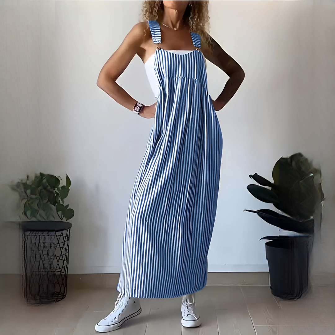 Elegantes Damen Sommerkleid Lang Kleid Modern