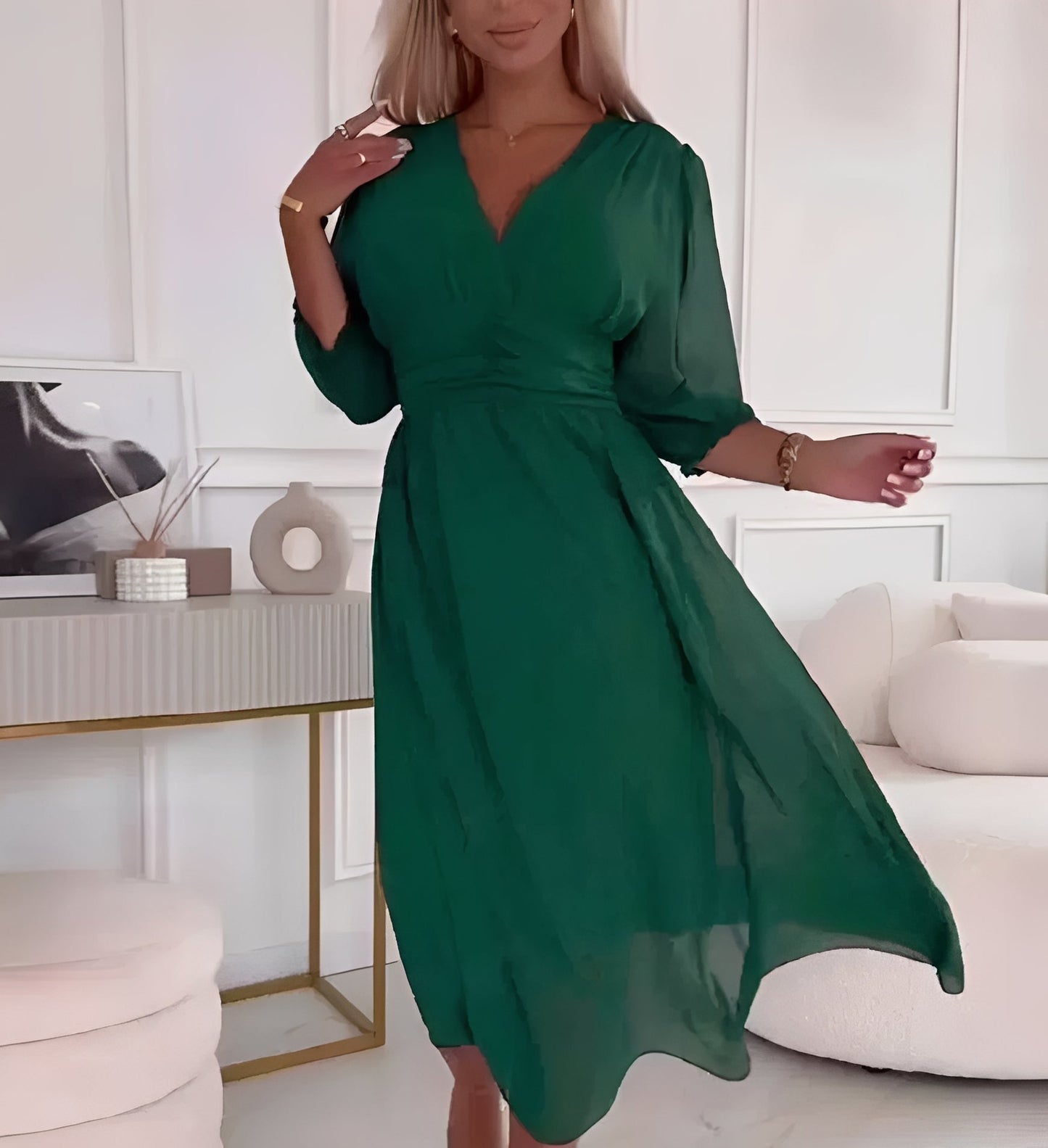 Elegantes Damenkleid mit Ärmeln Lang