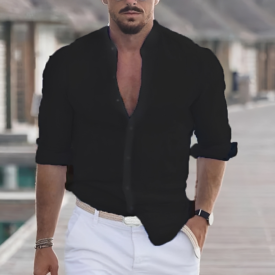 Herren Sommerhemd Leicht Freizeit Modern