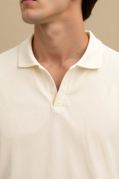 Herren Poloshirt Beige Elegantes Zeitloses Design