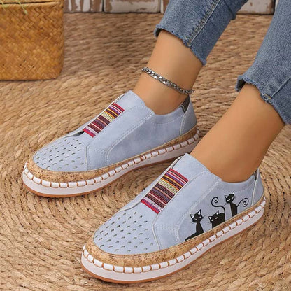 Katzenmuster Schuhe Lässig Trendy Sneaker