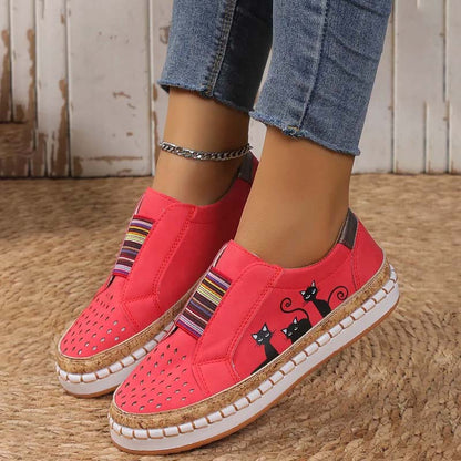 Katzenmuster Schuhe Lässig Trendy Sneaker