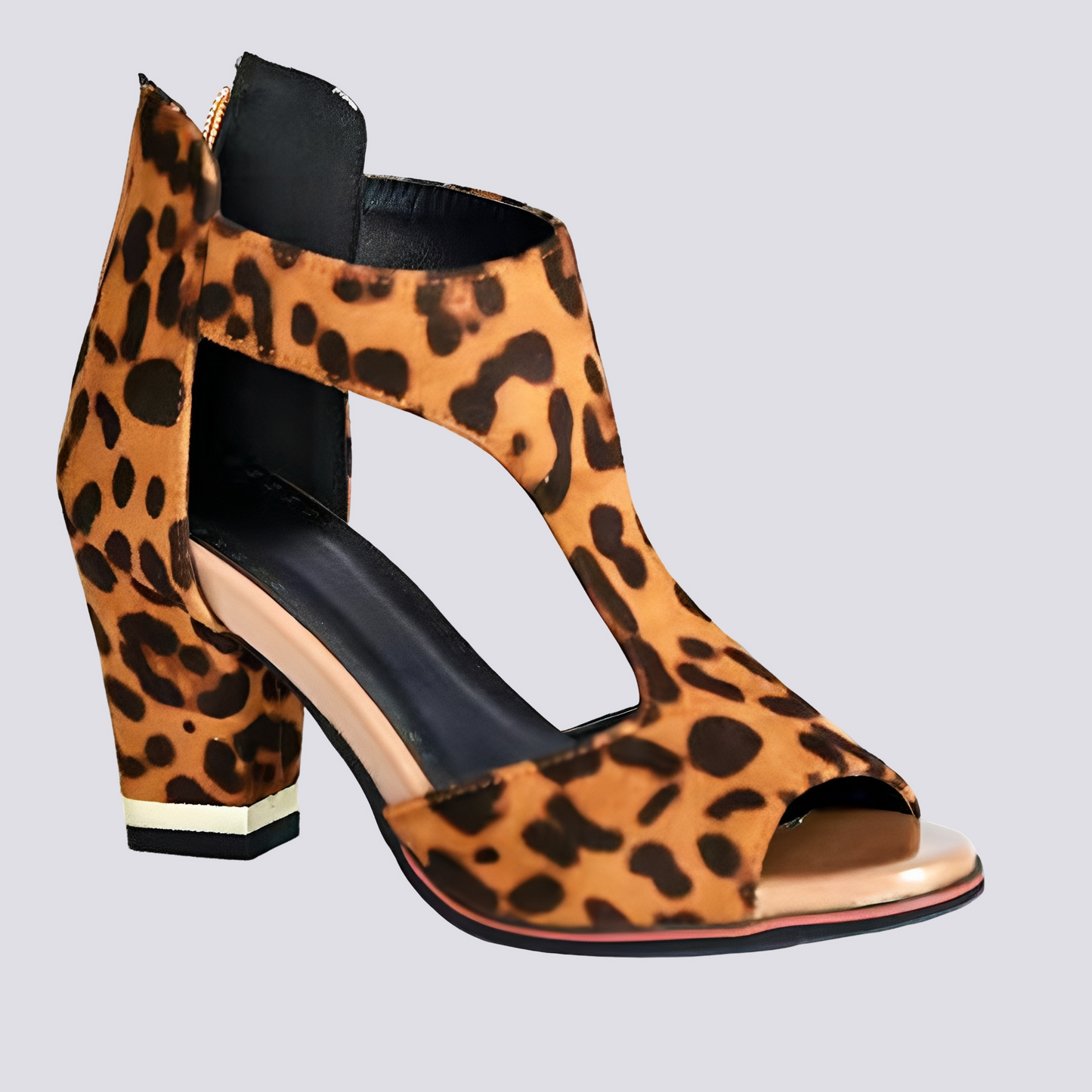 Damen Sandaletten Elegante Reißverschluss Schuhe