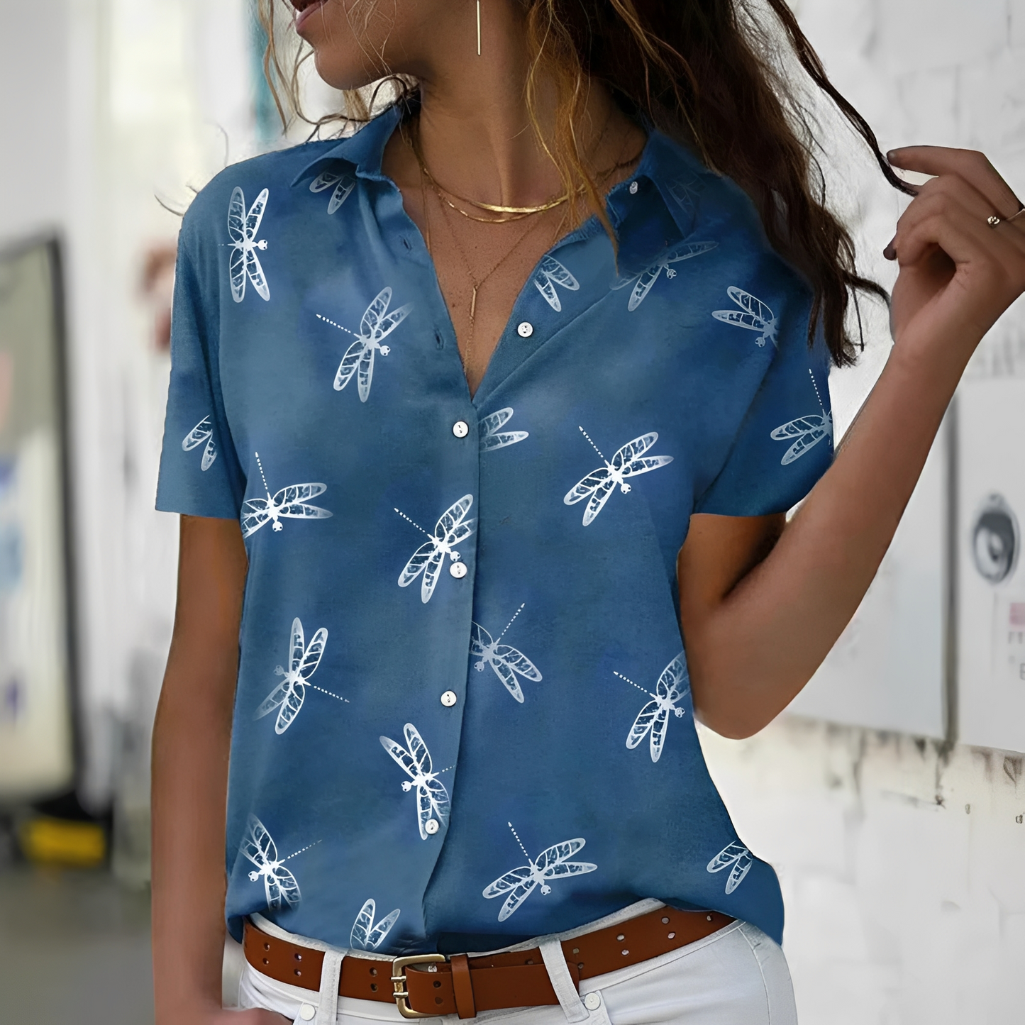 Frauen Shirt Elegант Trendy Modern