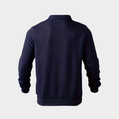 Herren Pullover Halb-Reißverschluss Freizeitshirt Bequem