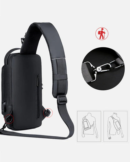 Sicherheitsbrusttasche Mit Zahlenschloss Diebstahlschutz