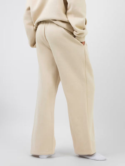 Gerade Sweatpants mit elastischem Bund