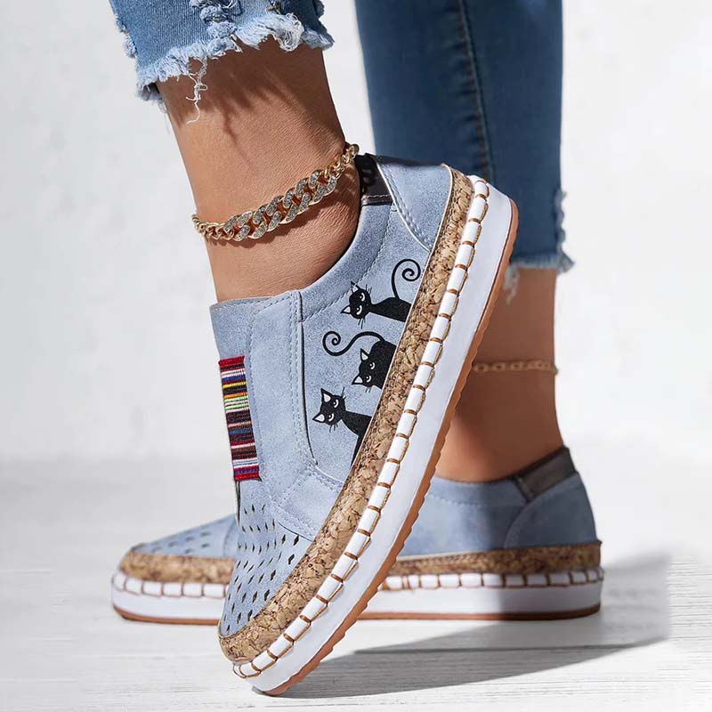 Katzenmuster Schuhe Lässig Trendy Sneaker