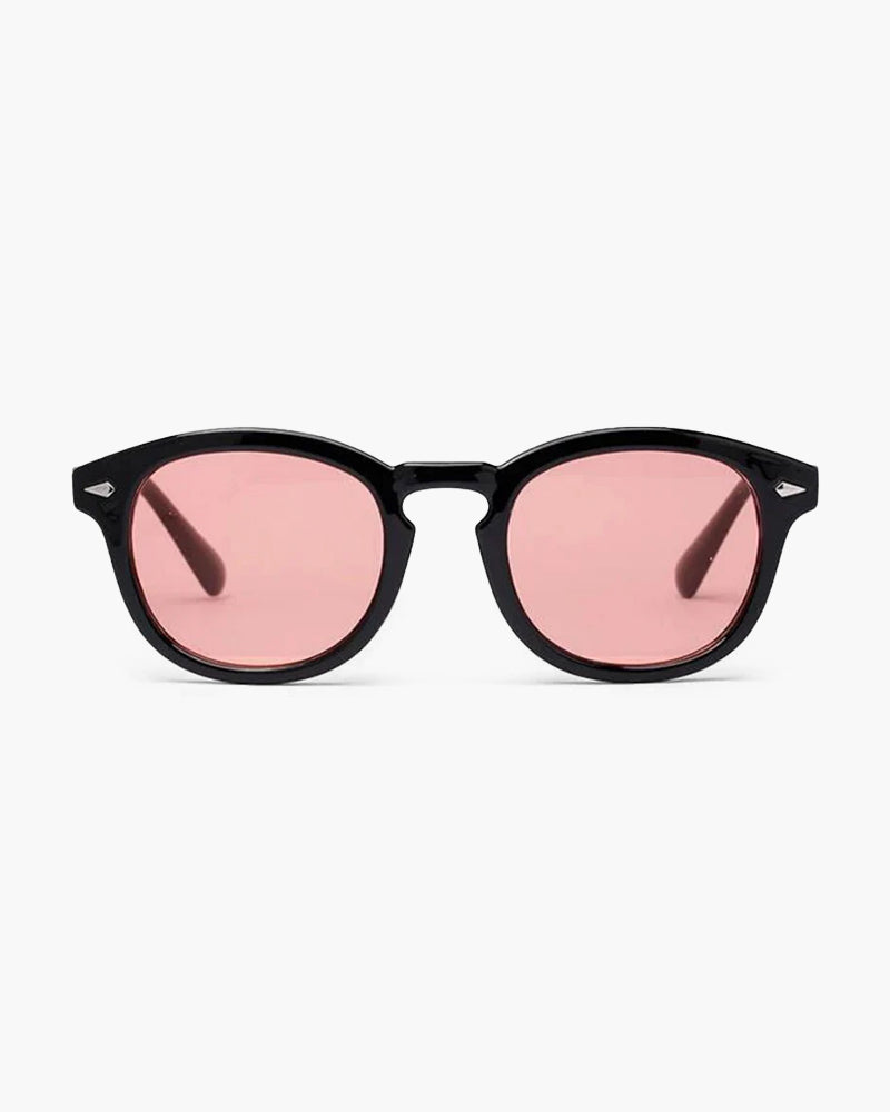 Runde Sonnenbrille Männer Schwarz Modisch