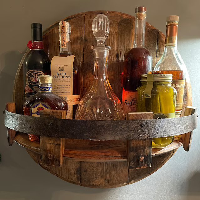 Whiskey Regal Eichenholz Bourbon Fass Design