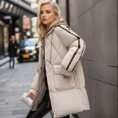 Langhaariger Steppmantel Stylish Warm