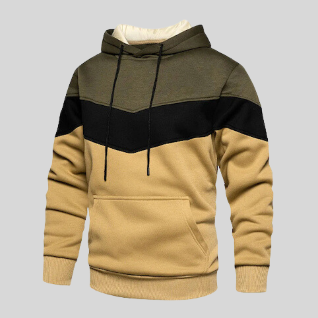 Patchwork Pullover Herren Baumwolle Modern