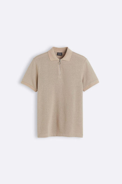 Poloshirt Herren Strick Modern Reißverschluss - BerlinGlamour