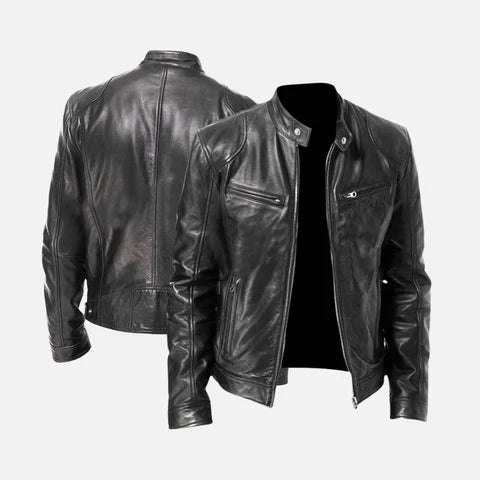 Lederschutzjacke Herren Schwarz Elegant