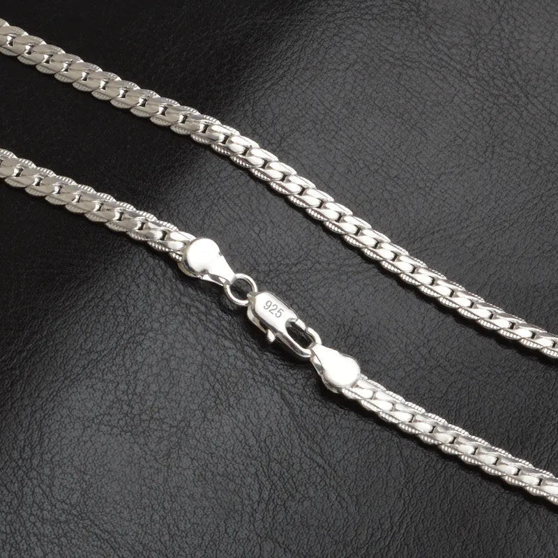 Sterling Silber Halskette Elegante Damenkette