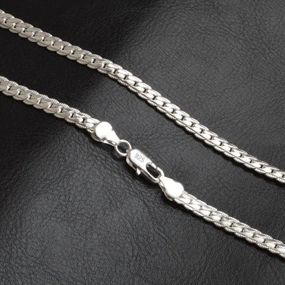 Sterling Silber Halskette Elegante Damenkette