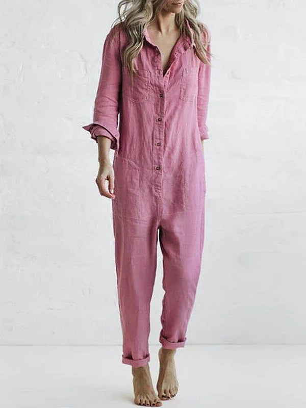 Langärmelige Jumpsuit Damen Elegant