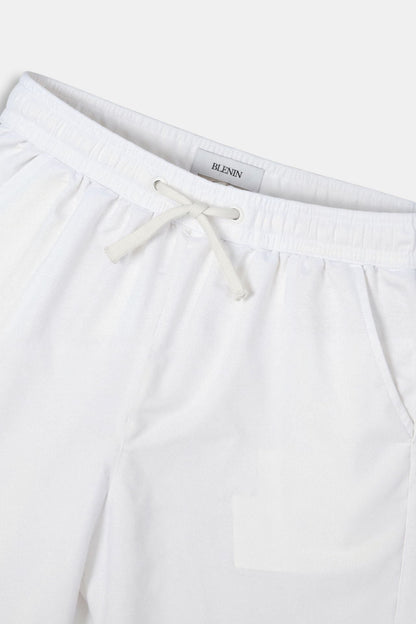 Weiße Herren Jogginghose Mit Kordelzug Sportlich