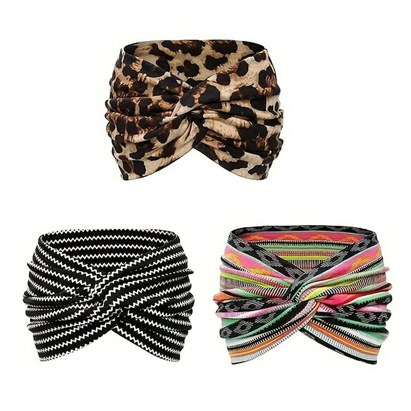 Haarband Breit Batik Vintage Stil
