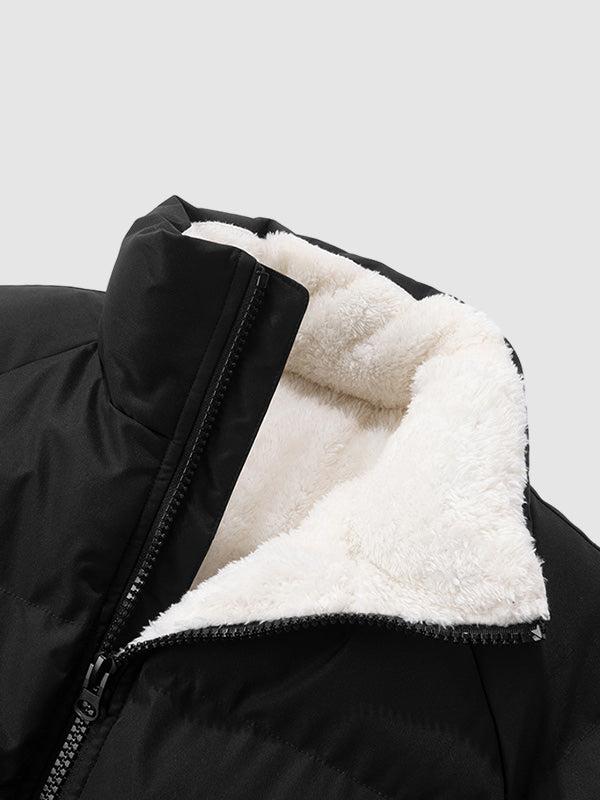 Gepolsterte Winterdaunenjacke Warm