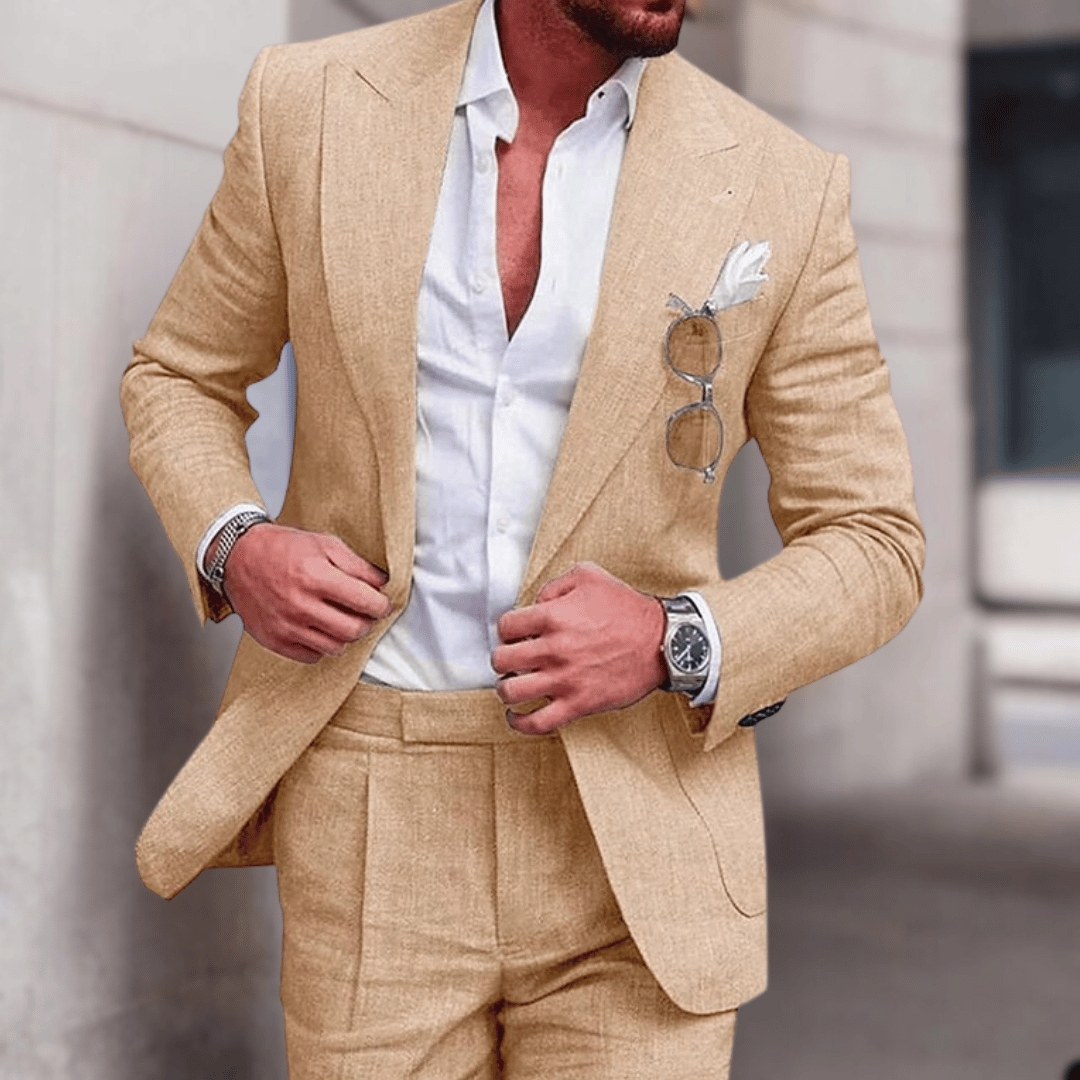 Eleganter Herrenanzug Slim Fit Dunkelblau - BerlinGlamour