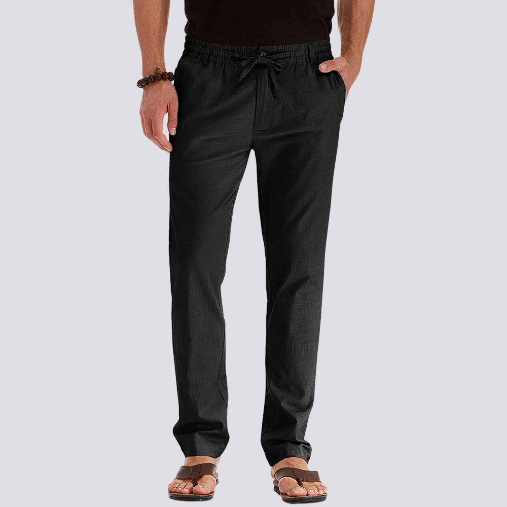 Bequeme Herrenhose Elastischer Bund Freizeit Hose