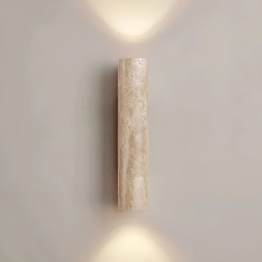 Marmor LED Wandleuchte Modern Wabi Sabi Design