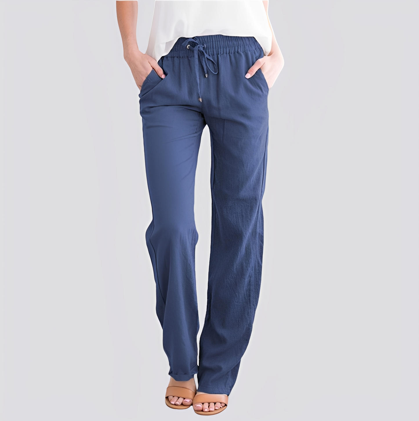 Damen Hose Leicht Elastisch Bequem