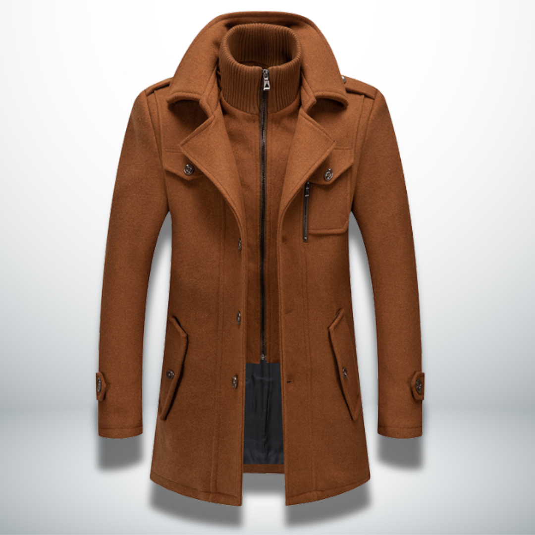 Herren Mantel Smart Casual Knopfverschluss Modern