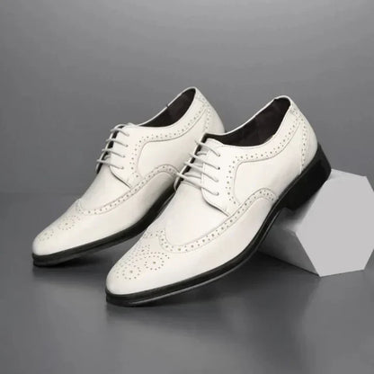 Herren Anzug Schuhe Bequem Oxford Schuhe Schwarz
