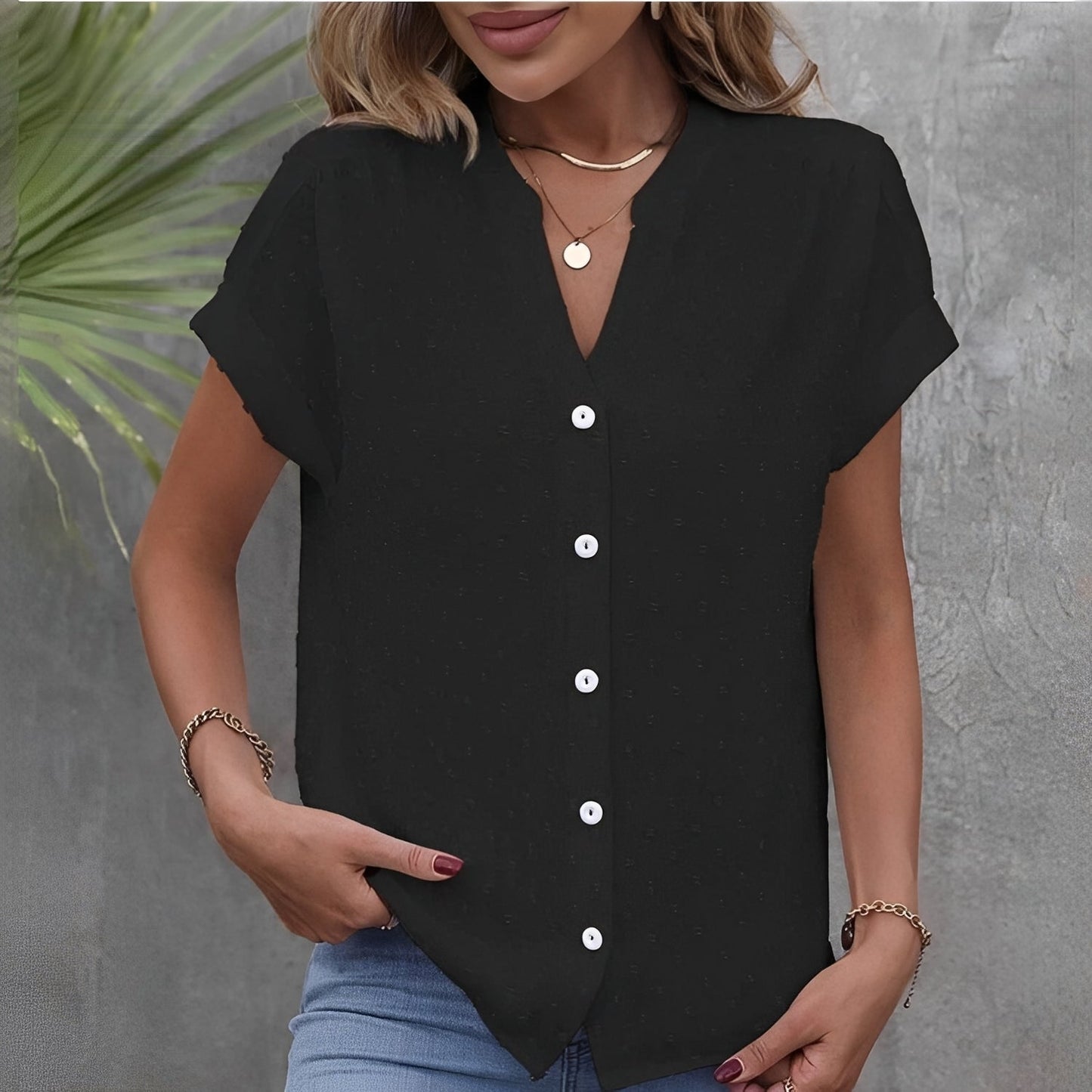 Sommerbluse Damen Modern Leicht Modisch