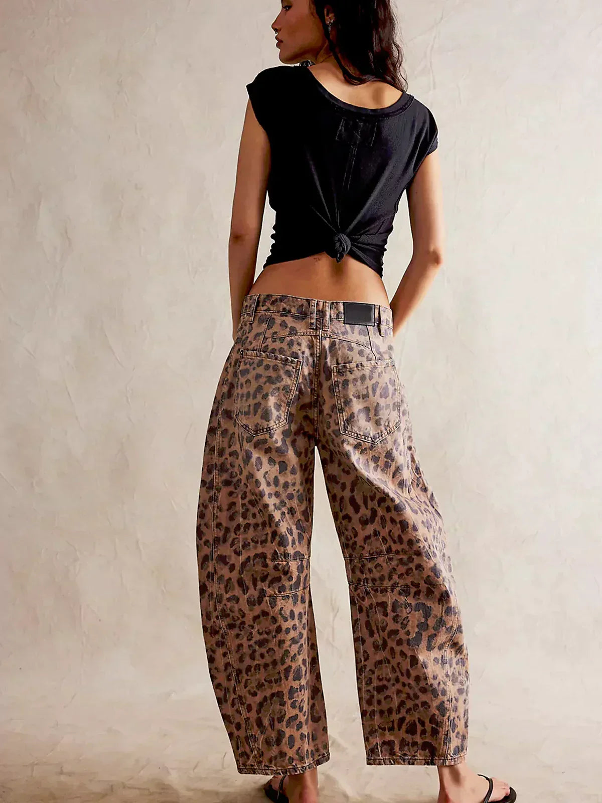 Damen Jeans Weitbein Bedruckt Trendy