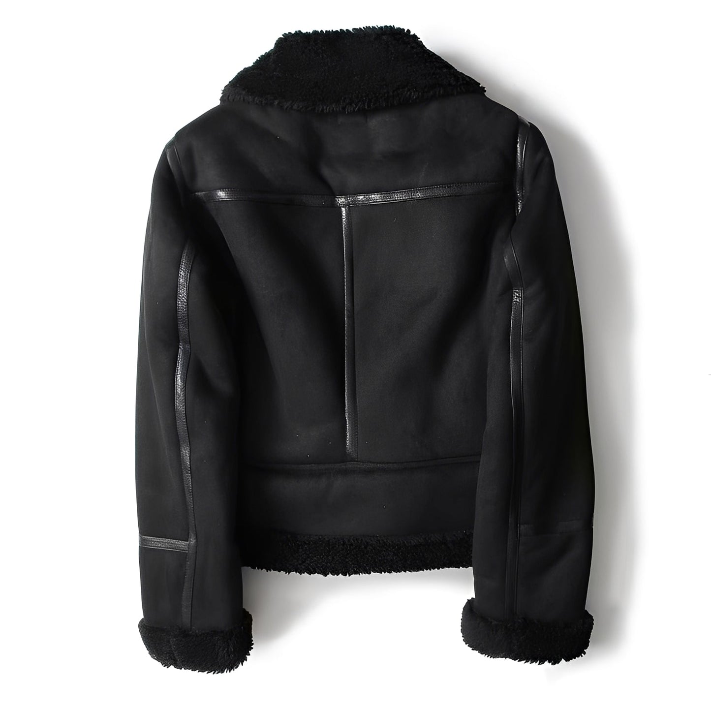 Lederjacke Damen Weich Warm Frauenjacke Schwarz - BerlinGlamour