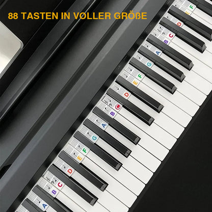 Klavier Etiketten Silikon Abnehmbar 88 Tasten