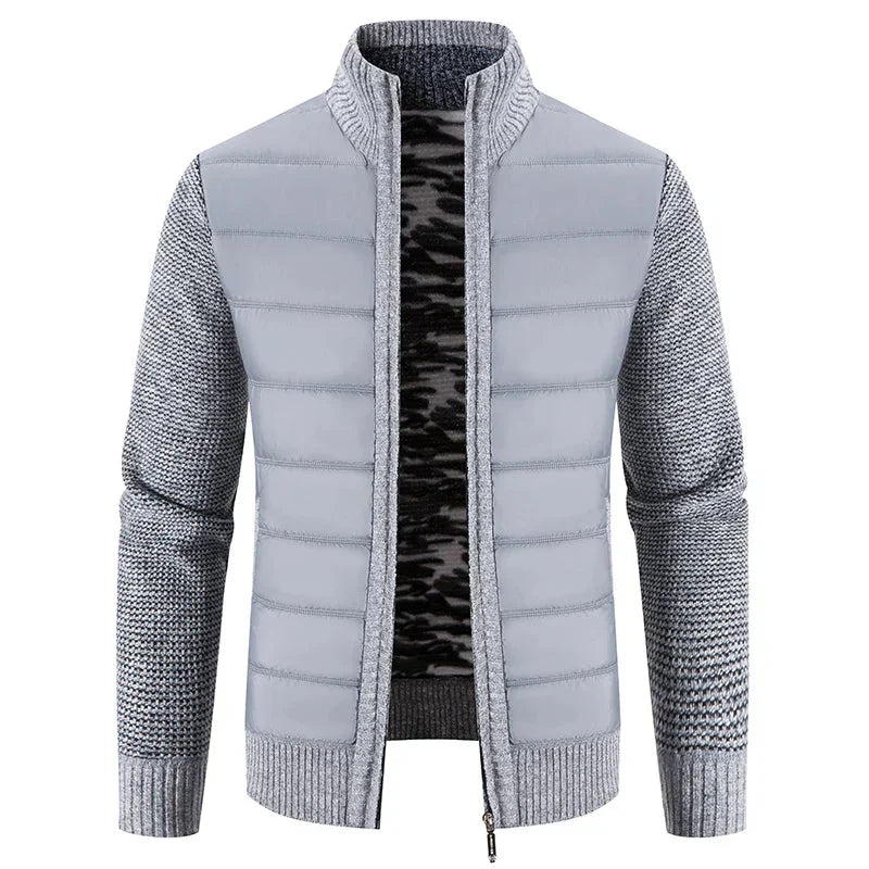 Herren Hybridjacke Steppstrick Warm Ausgestattet