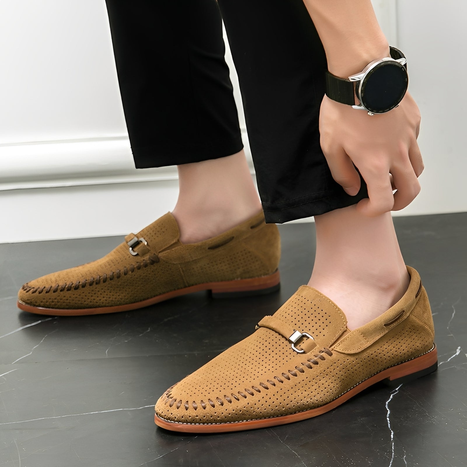 Herren Slipper Wildleder Lässig Elegant - BerlinGlamour