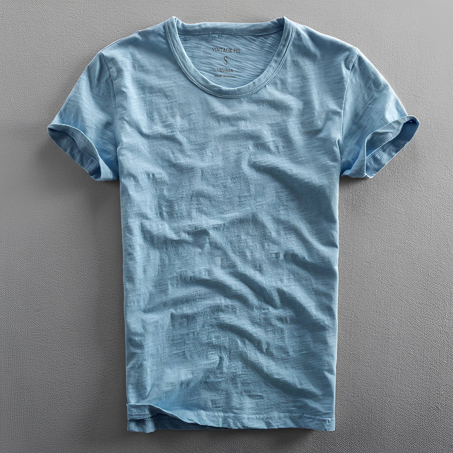 Herren T-Shirt Klassisch Gewaschen Bequem