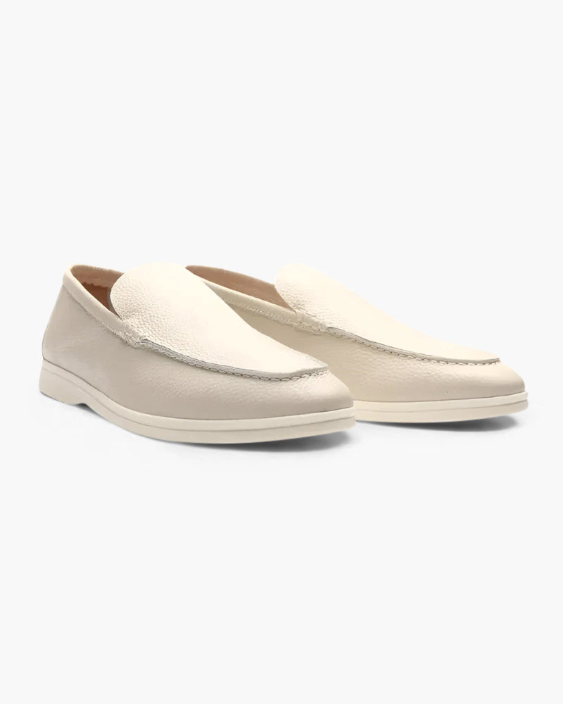 Leder Loafer Herren Vintage Cowhide Braun Elegante