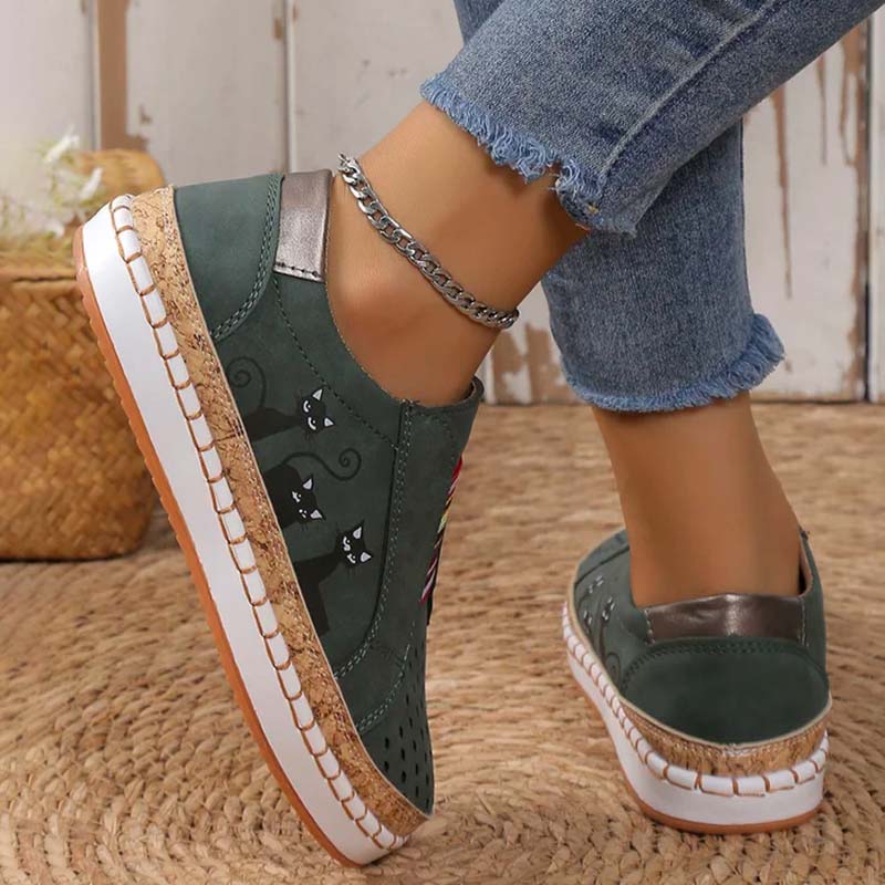 Katzenmuster Schuhe Lässig Trendy Sneaker