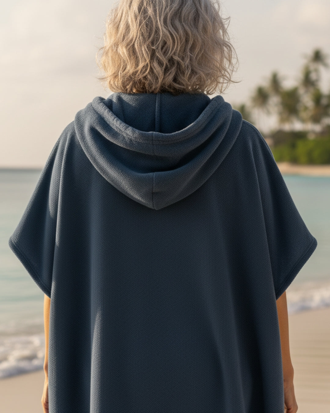 Damen Strandkleid Sommer Poncho Leicht